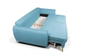 sofa FARO 3-osobowa rozkładana niebieska tk.castel 74