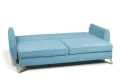 sofa FARO 3-osobowa rozkładana niebieska tk.castel 74