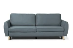 sofa FARO 3-osobowa rozkładana granatowa tk.castel 79