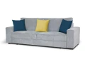 sofa TOMMY 3-osobowa rozkładana szara tk.primo 88 / monolith 77/84