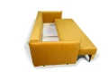 sofa BRAVO 3-osobowa rozkładana żółta tk. bluvel 68