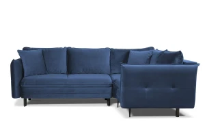 narożnik LENOX II prawy rozkładany granatowy tk.bluvel 86